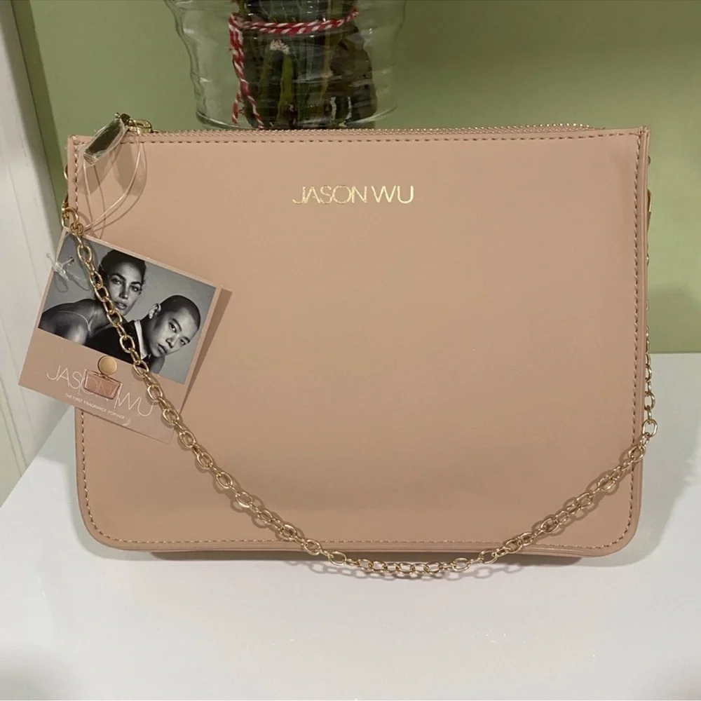 Authentic Jason Wu cosmetic beauty pouch converted to a crossbody bag